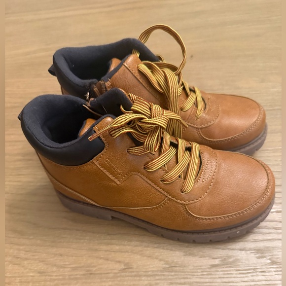 Carter's Other - Carter's Tan and Brown Kids Boots NWOT boys size 3